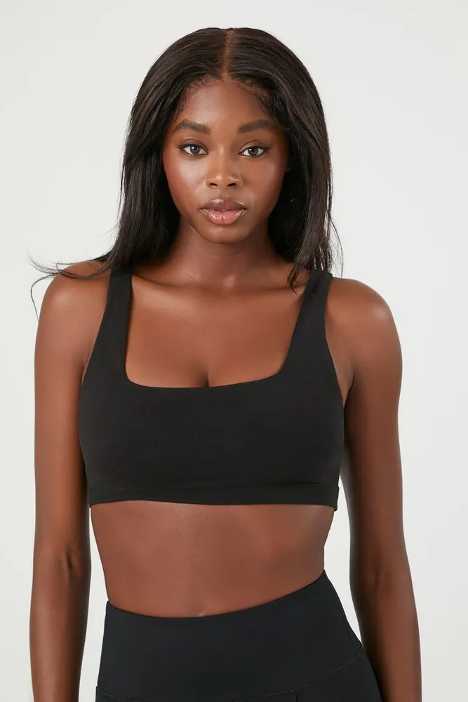 Caged sports bra sale