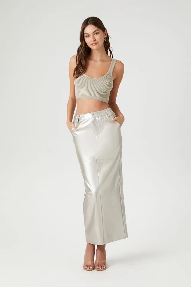 Forever 21 satin maxi skirt shop