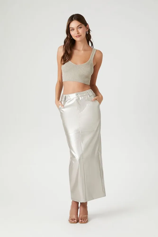 Faux leather midi skirt forever 21 clearance