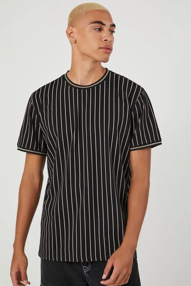 Black and white vertical striped shop shirt forever 21