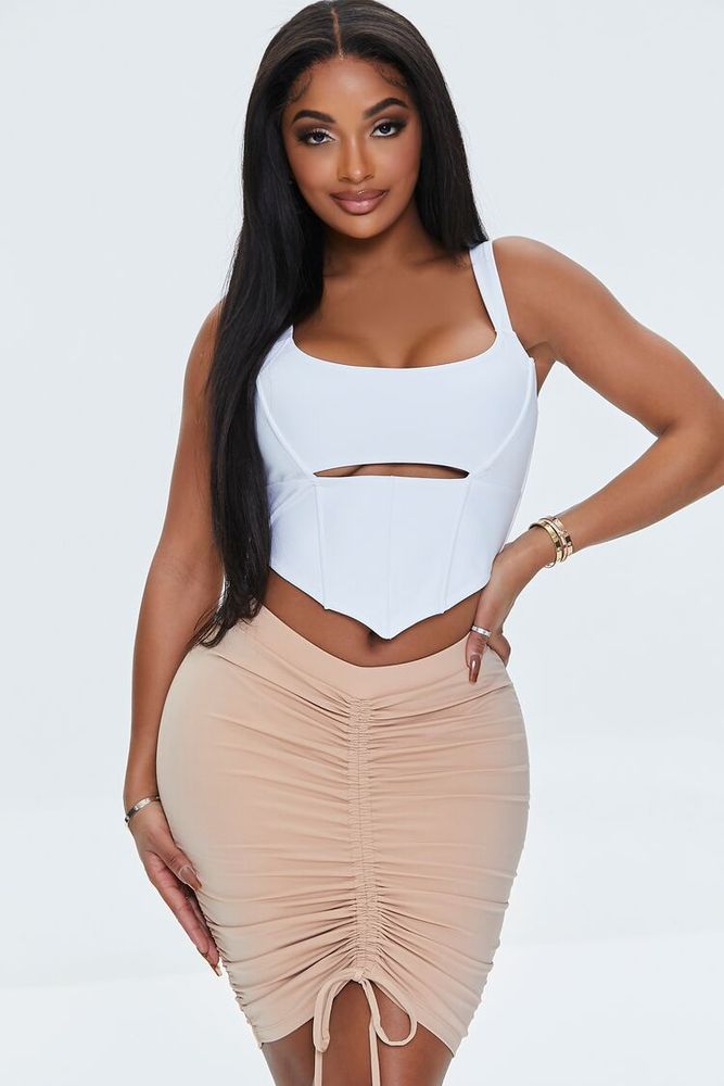 Ruched skirt shop forever 21