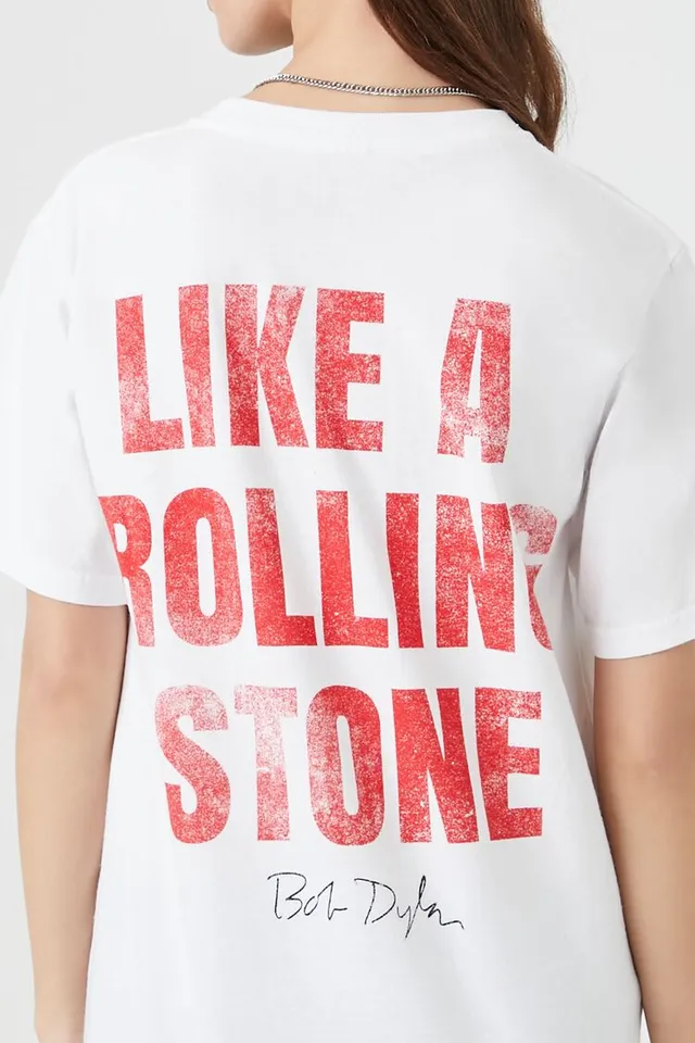 Forever 21 Women s Prince Peter Bob Dylan Graphic T Shirt in White
