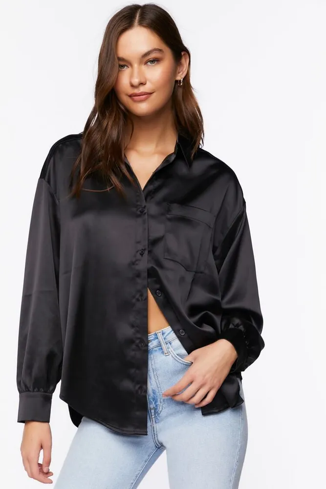 Satin blouse sales forever 21