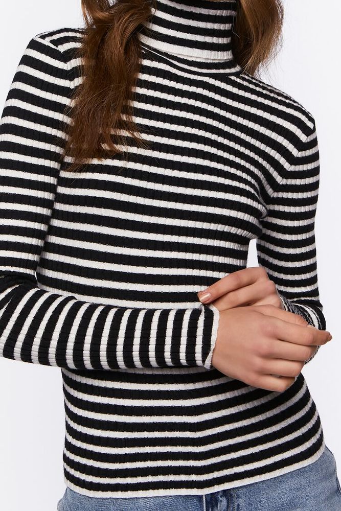 Striped turtleneck forever 21 discount