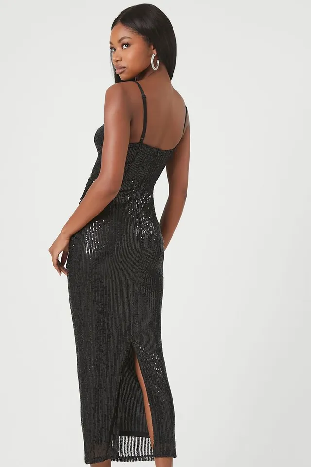 Forever 21 black sequin dress best sale