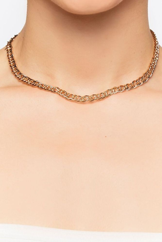 Forever 21 gold chain necklace clearance