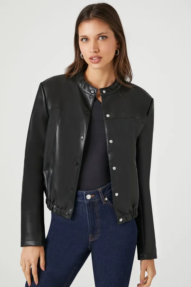 Faux leather moto jacket forever new arrivals 21