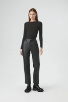 Faux leather pants cheap forever 21