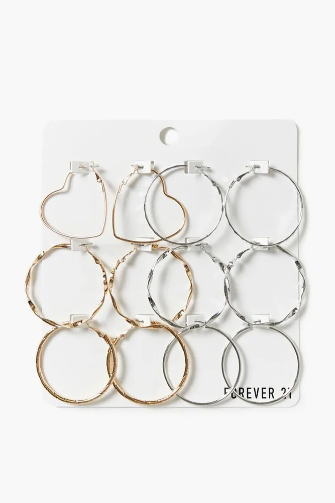 Forever 21 silver clearance hoop earrings