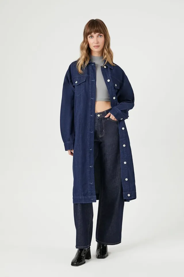 Longline denim jacket forever 21 cheap