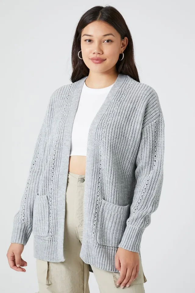 Gray cardigan forever 21 on sale