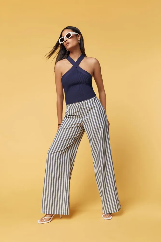Forever 21 striped pants clearance