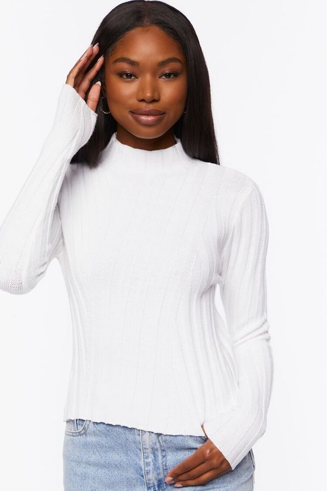 White turtleneck sweater forever 21 on sale