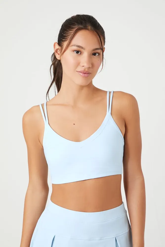 Straight strap sports sale bra