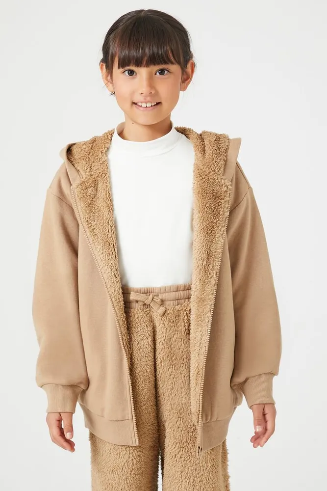Faux fur clearance trim hoodie