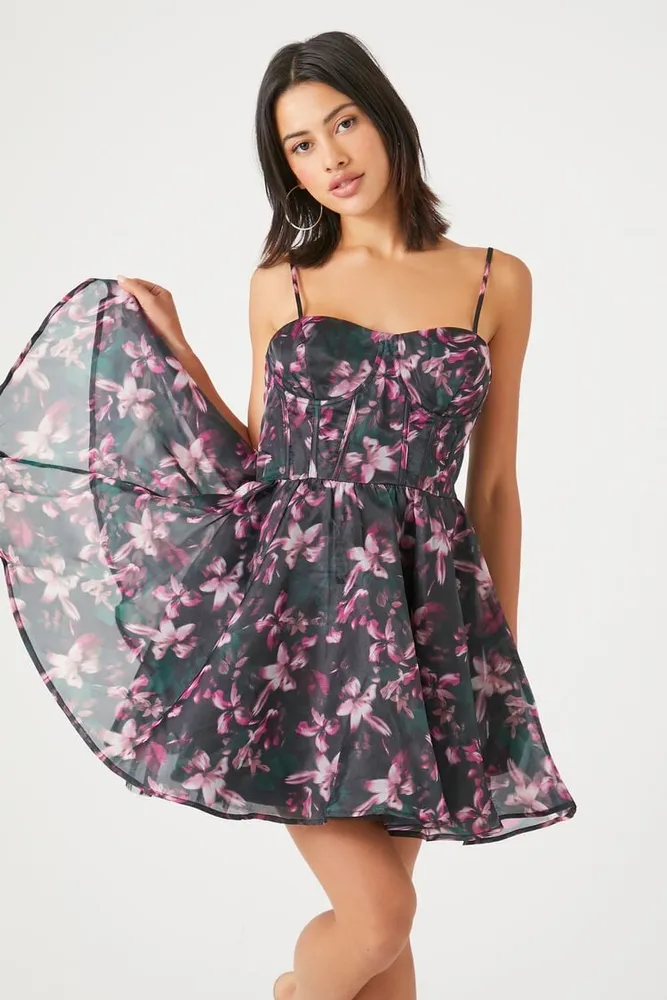 Forever 21 floral print mini dress clearance