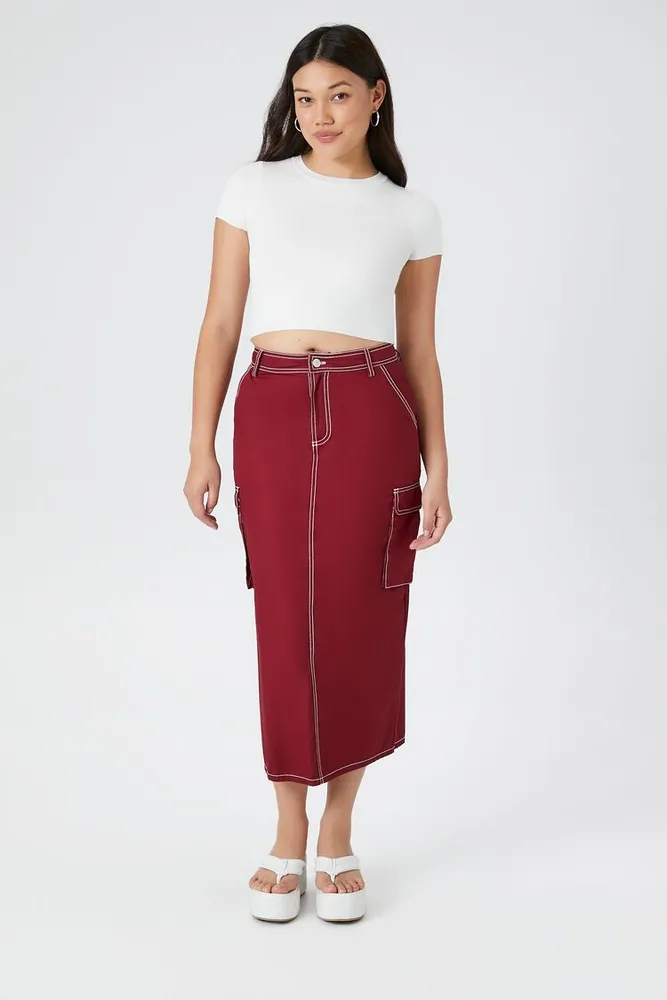 Forever 21 denim midi skirt clearance