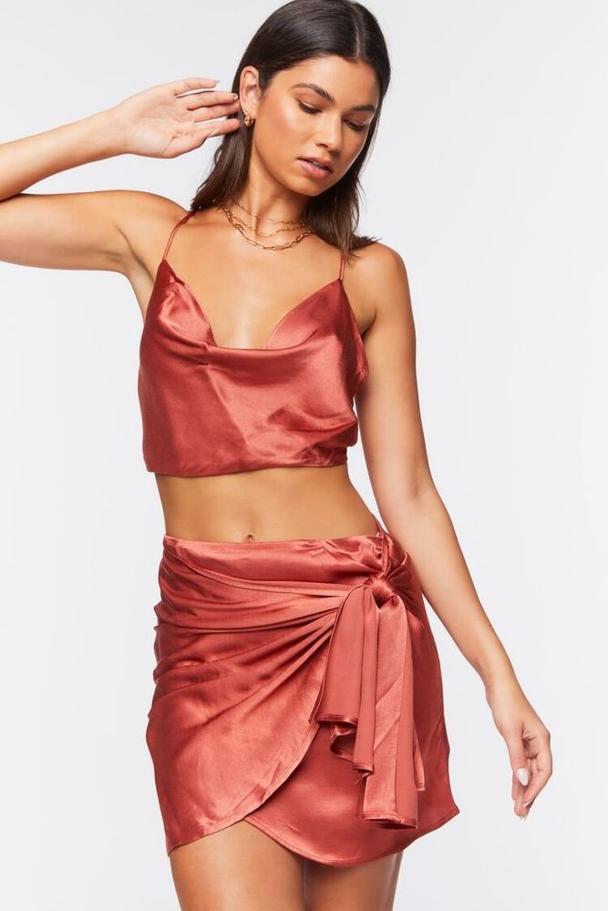 Wrap skirt forever 21 cheap
