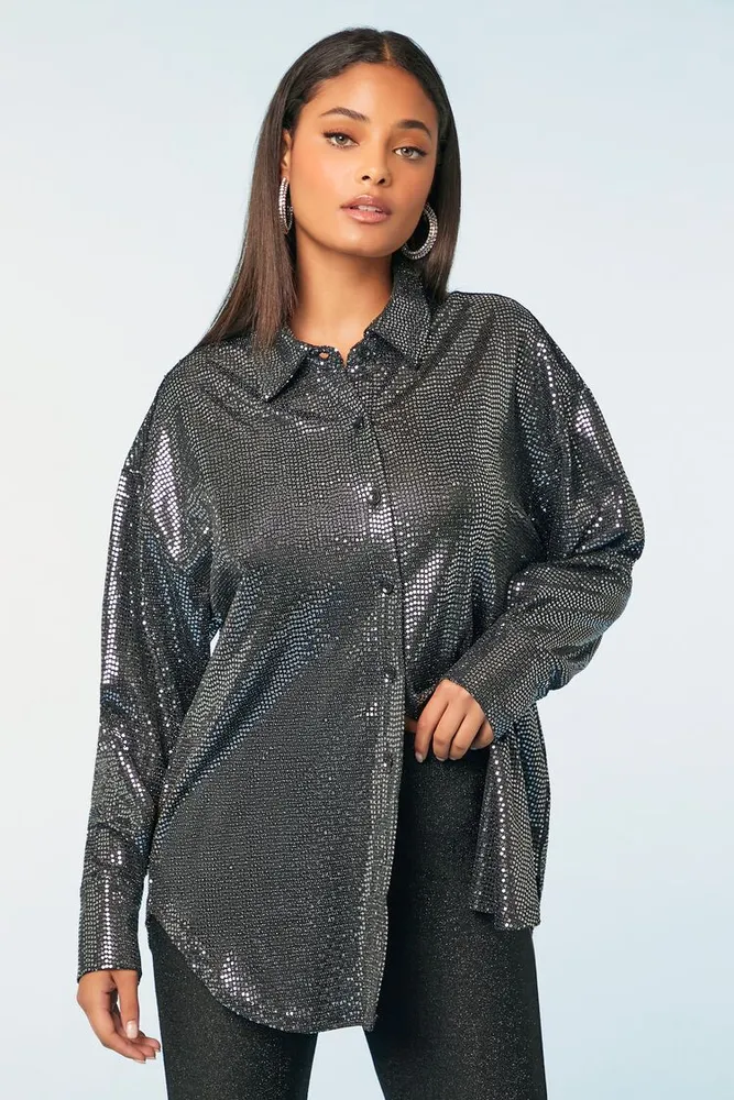 Forever 21 sequin shirt sales