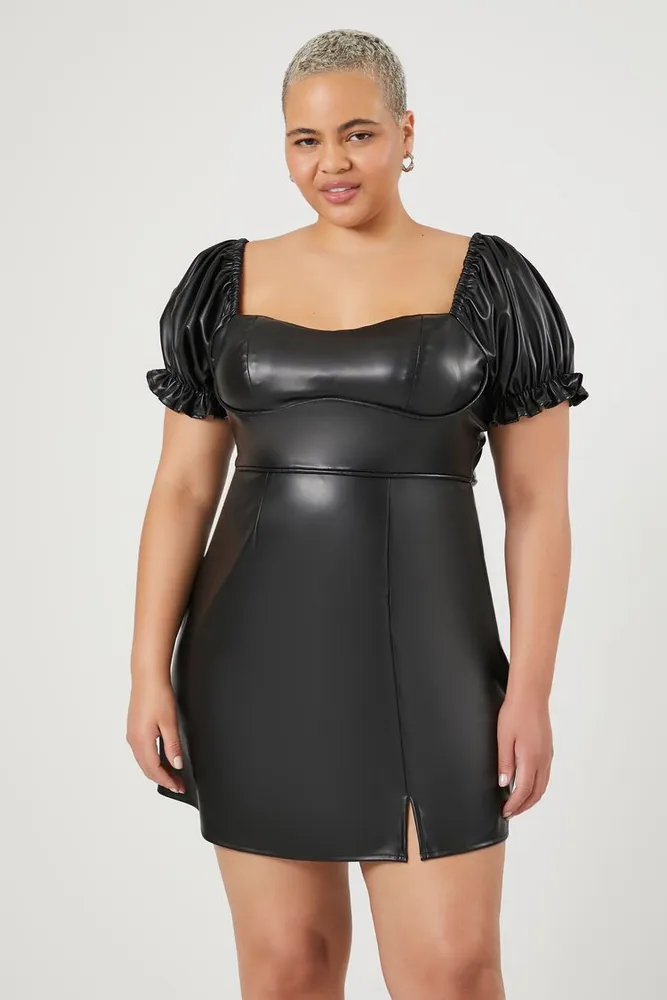 Forever 21 leather dress sale