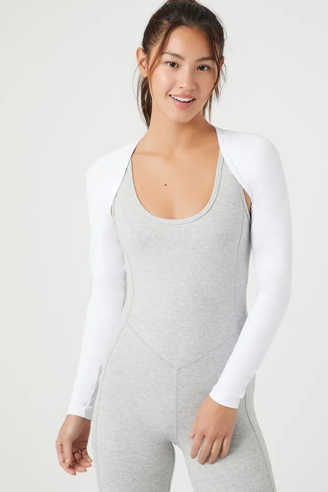 White discount shrug sweater