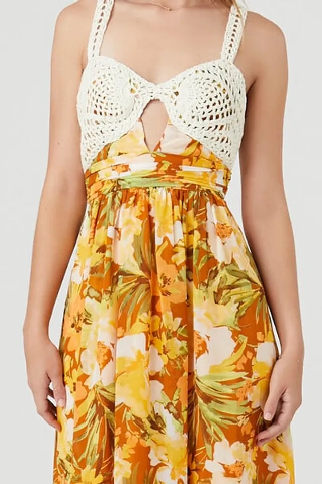 Forever 21 yellow floral dress shop
