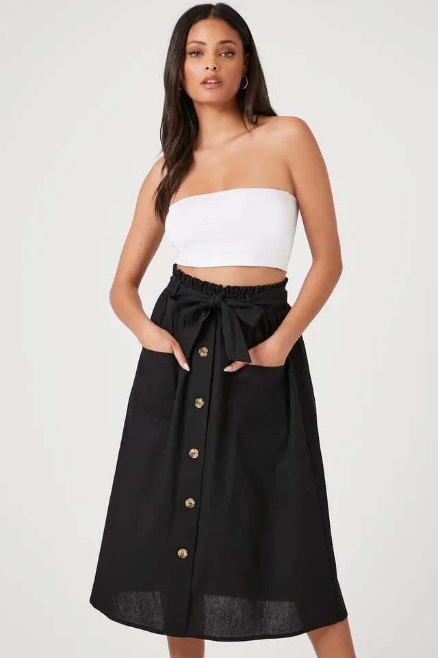 Button front midi skirt forever 21 sale