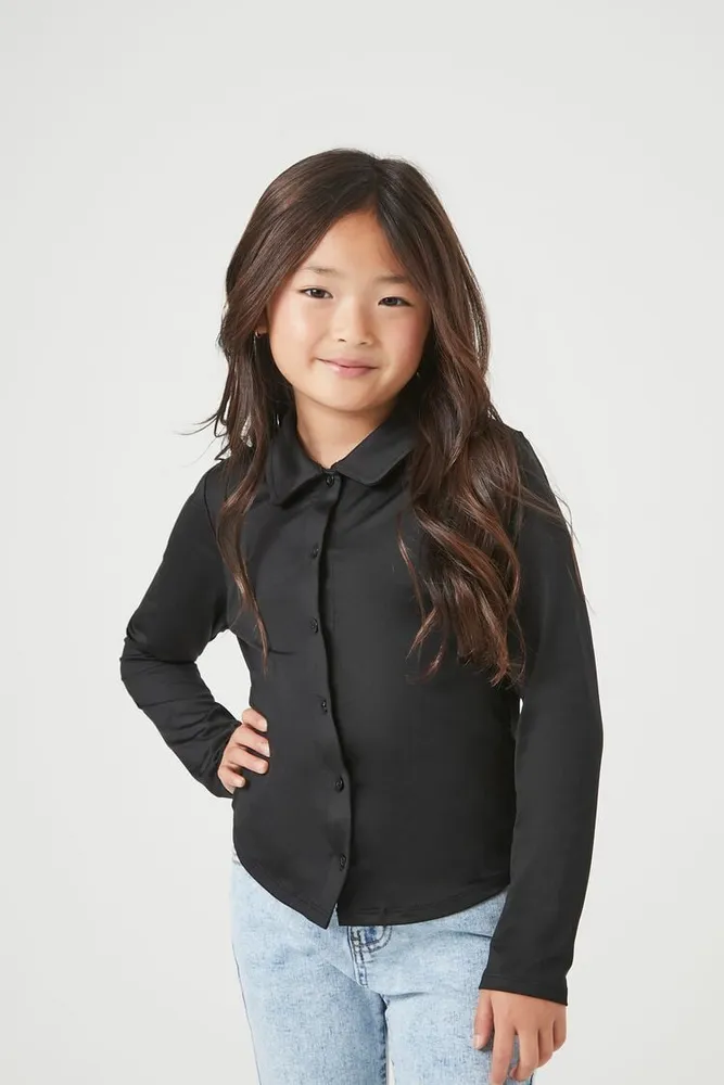 Black long sleeve shirt forever 21 on sale