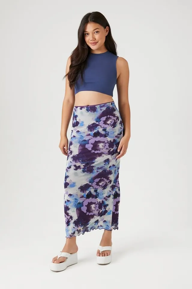 Tie dye maxi discount skirt forever 21