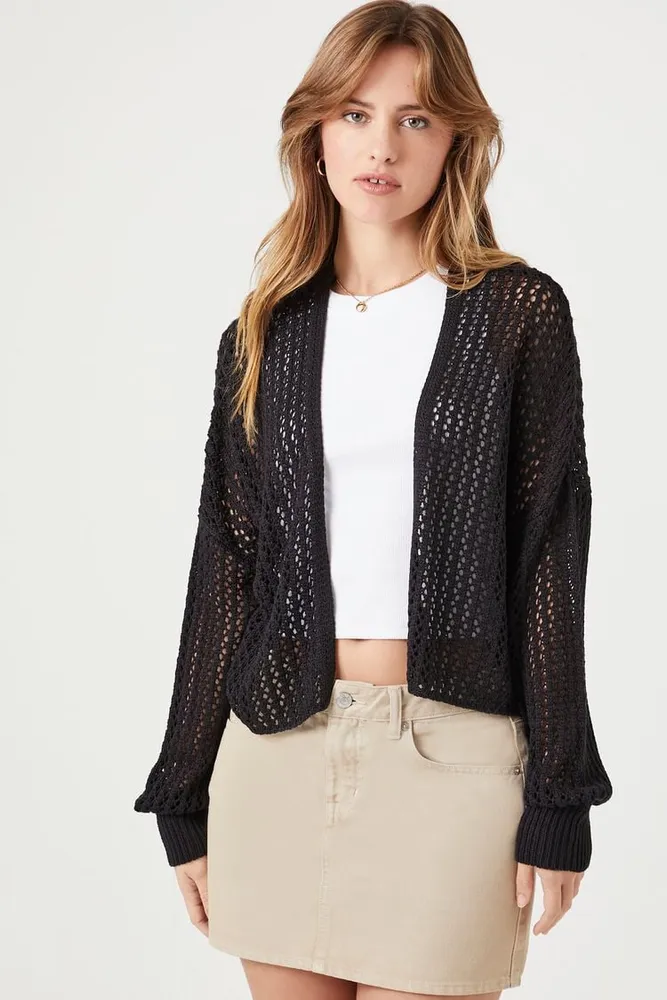 Forever 21 crochet cardigan online
