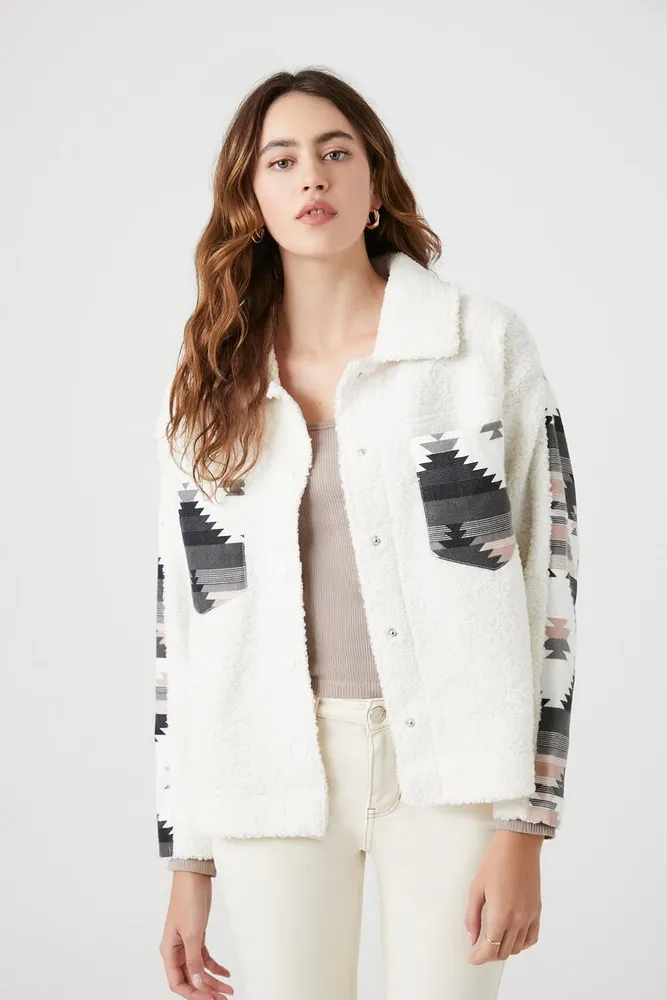 Forever 21 shearling jacket hotsell