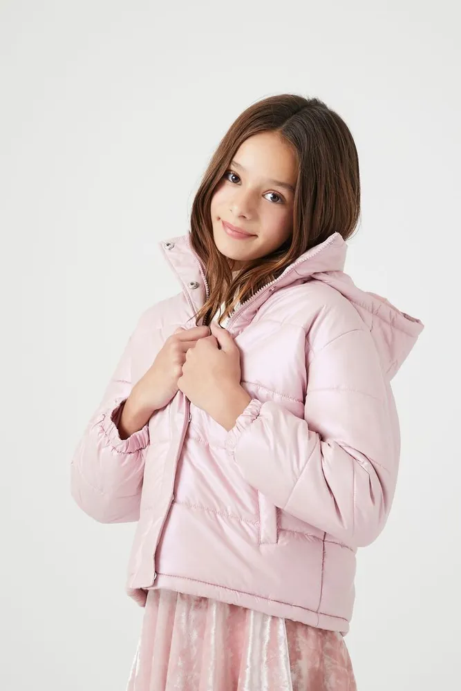 Metallic puffer jacket forever 21 hotsell