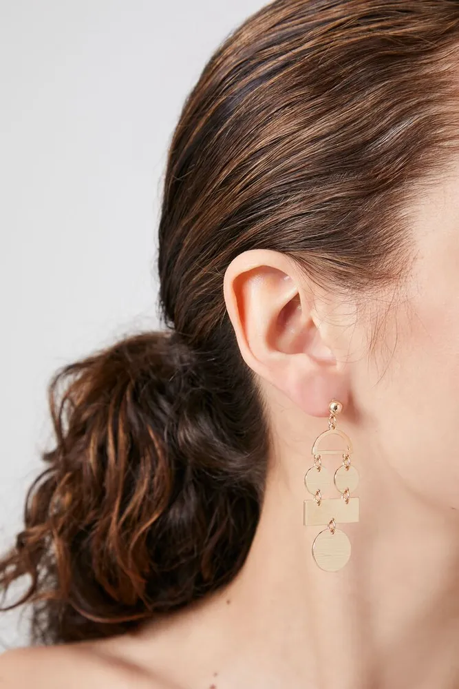 Forever 21 gold cheap drop earrings