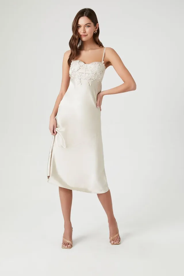 Satin slip sales dress forever 21