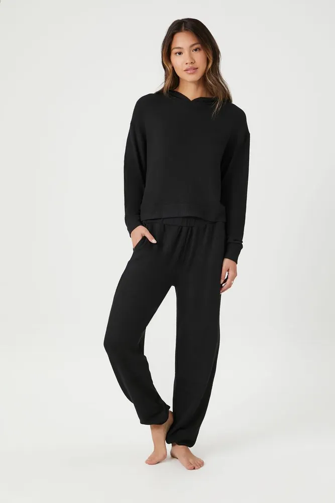 Forever 21 Women s High Rise Pajama Pants in Black Small