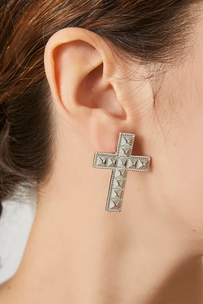 Long cross top earrings forever 21
