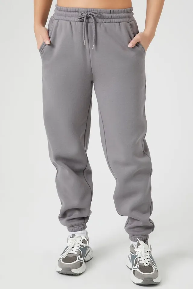 Fleece drawstring deals joggers forever 21