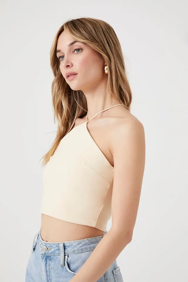 Forever 21 Women s Contour Crop Top in Seashell XL CoolSprings