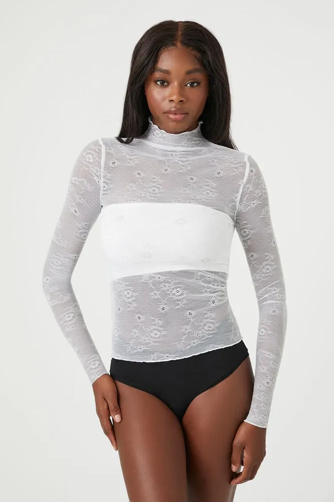 Silver new arrivals sheer top