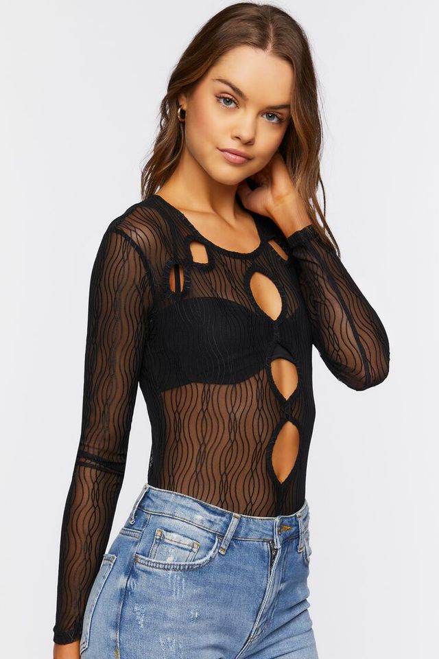Fishnet bodysuit 2025 forever 21