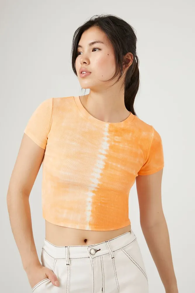 Tie dye crop shop top forever 21