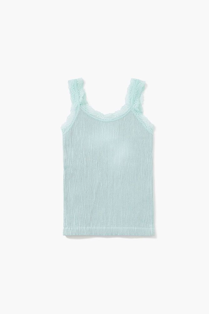 Lace trim tank top forever 21 store