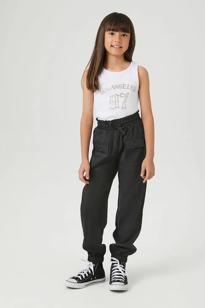 Paperbag clearance waist joggers