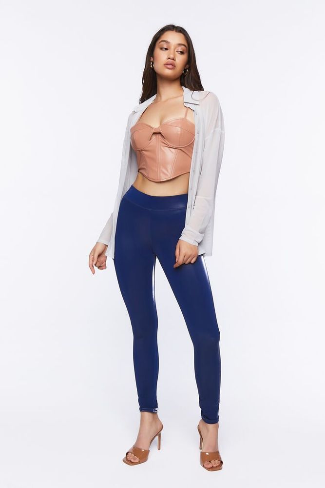 Forever 21 Women s Faux Leather High Rise Leggings Plaza Las