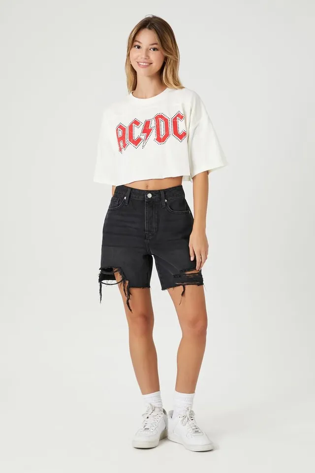 Ac dc crop top forever 21 outlet
