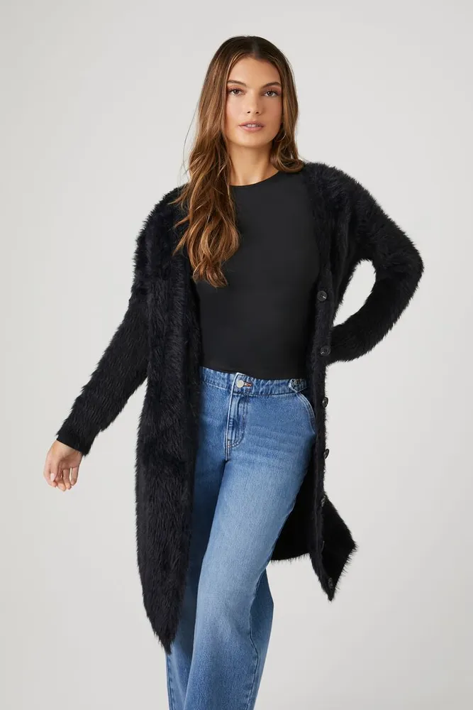 Forever 21 fuzzy cardigan discount