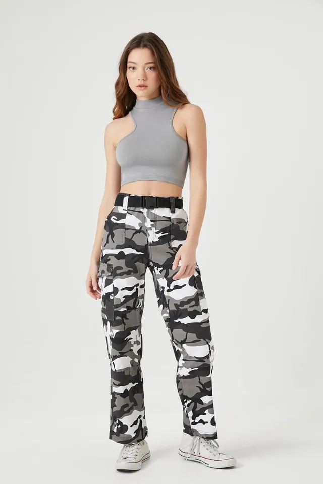 Forever 21 camo joggers womens sales