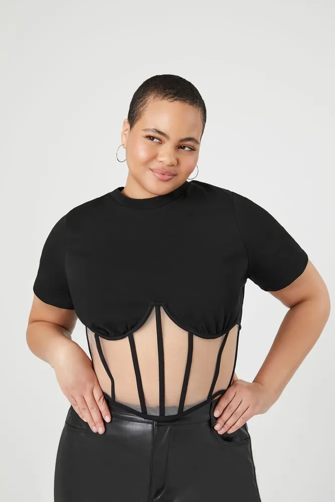 Forever 21 top bustier crop top