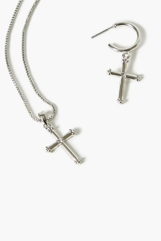 Cross hoop earrings forever 21 discount