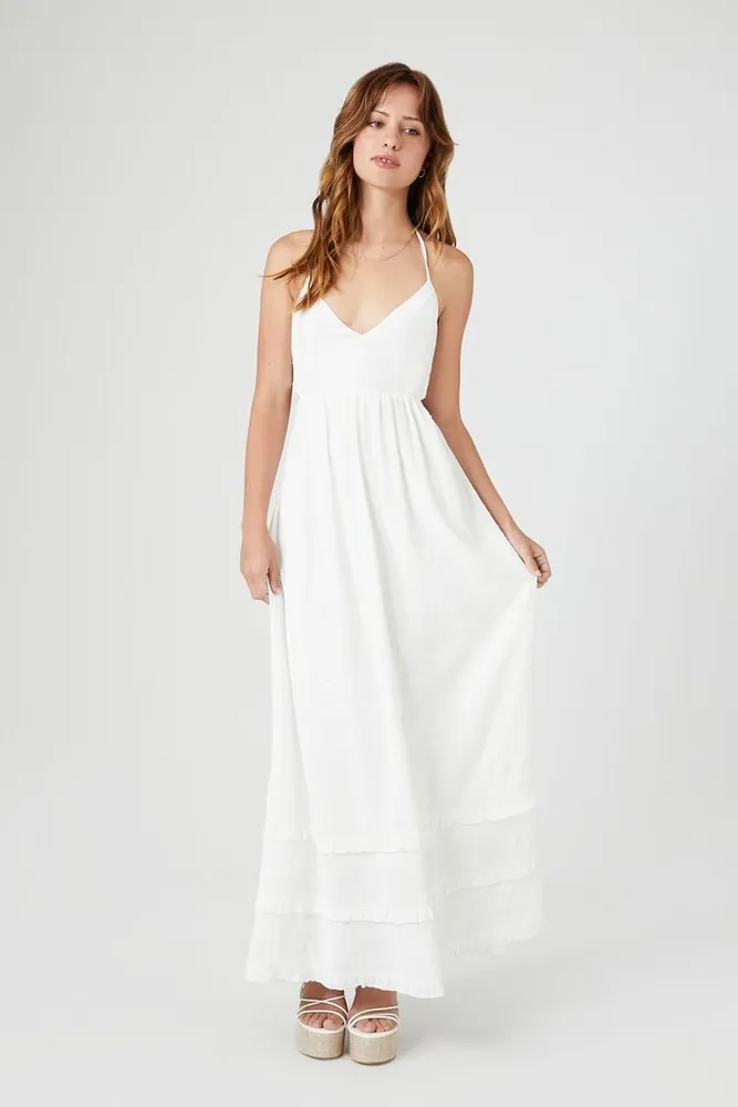 Forever 21 white deals maxi dress